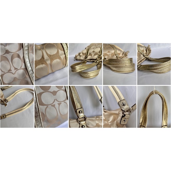 Coach Poppy Gold 13847 Purse Tote Y2K Excellent Condition - Picture 16 of 16